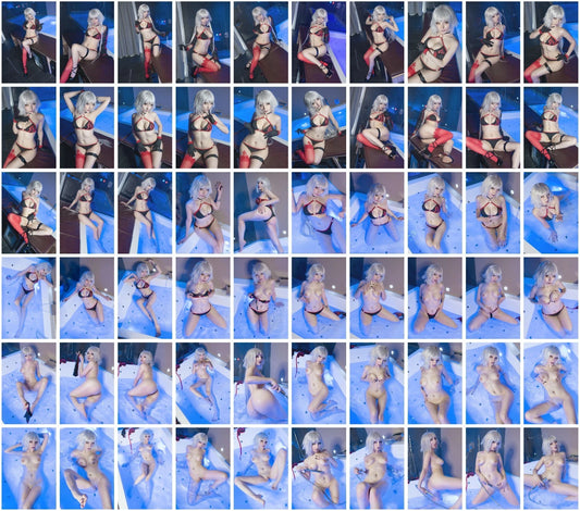 Lot of 60 Shiro Kitsune Berserker Fate Grand Order 4x6 Color Photos Nude Model