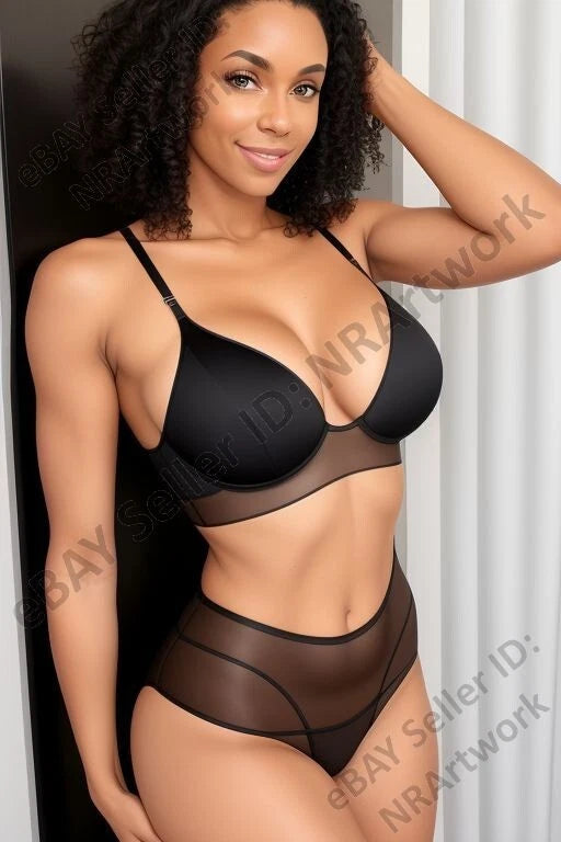 Lot of 10 Nia Carter Home Photos 4x6 (Nude Model Female Art) Pin Up Girl Set 1