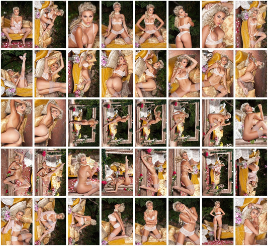 Lot of 40 Khloe Terae 4x6 Color Photos Decadent Dame Nude Model Pin Up Girl