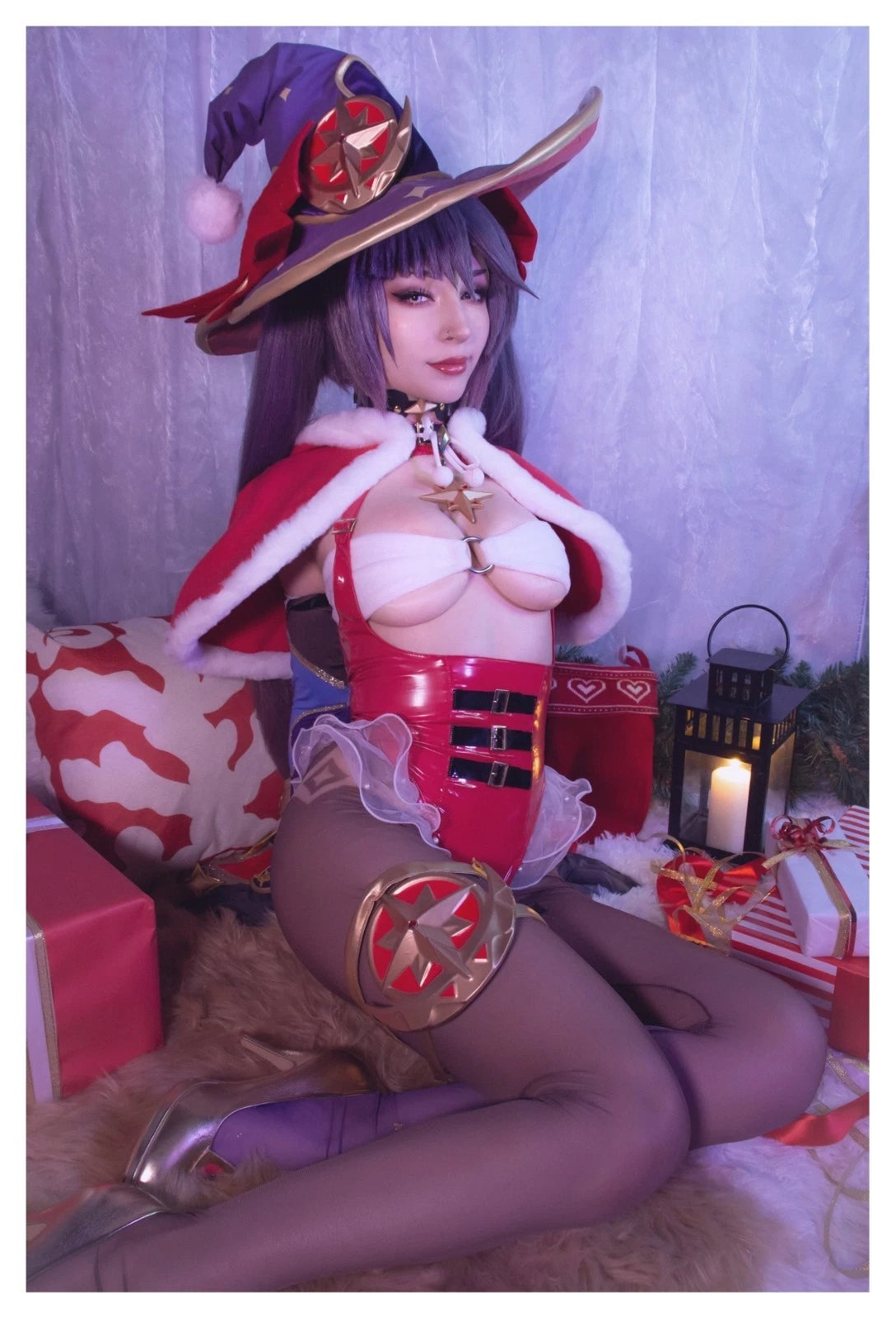 Lot of 10 Shiro Kitsune Christmas Mona Cosplay 4x6 Photos Nude Model Set 2