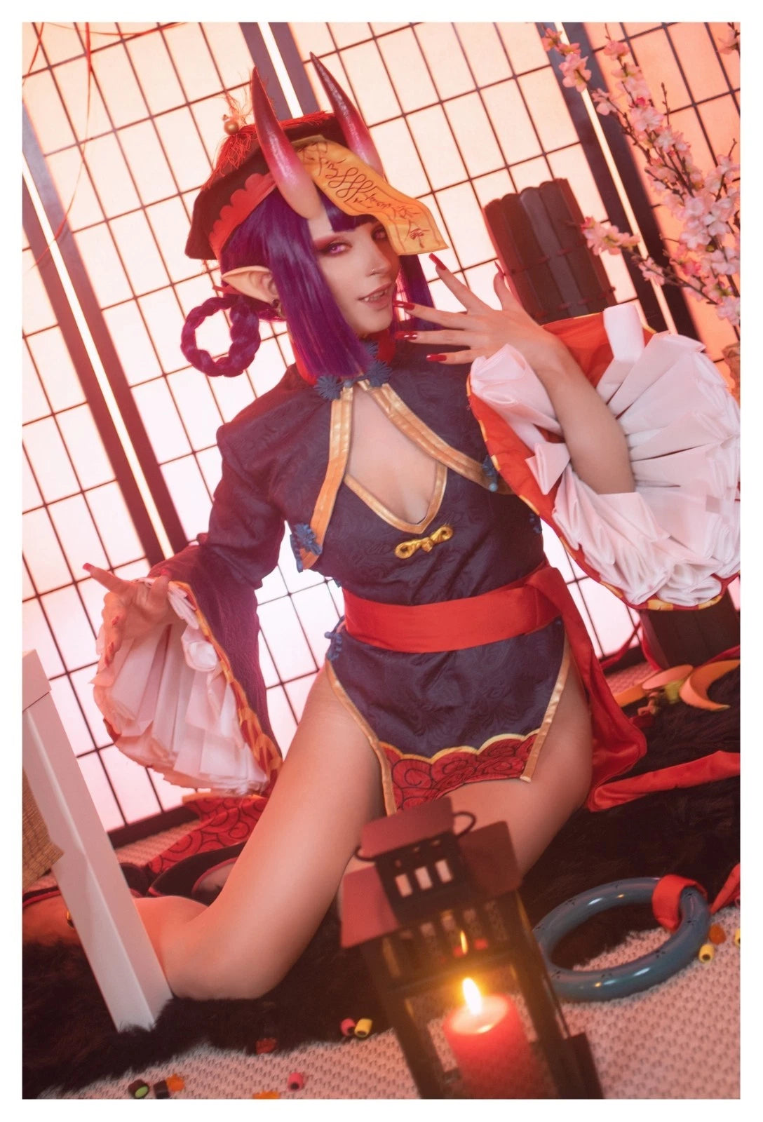 Lot of 10 Shiro Kitsune Jiangshi Shuten Douji Cosplay 4x6 Photos Nude Model Set3