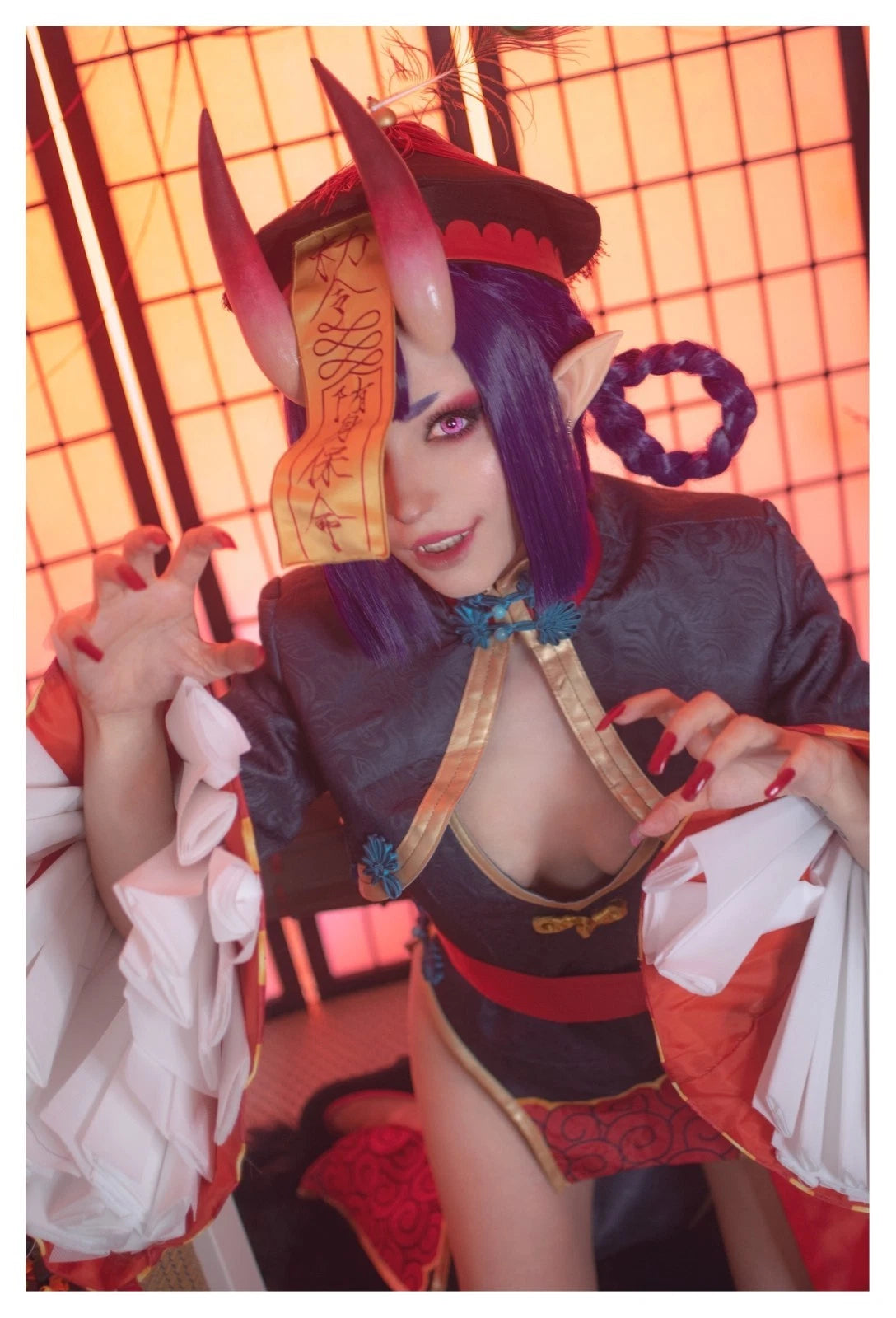 Lot of 10 Shiro Kitsune Jiangshi Shuten Douji Cosplay 4x6 Photos Nude Model Set1