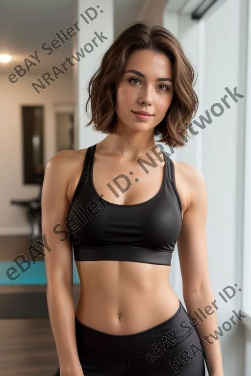 Lot of 10 Elisa Yoga Photos 4x6 Nude Model Female Art Pin Up Girl Set 1