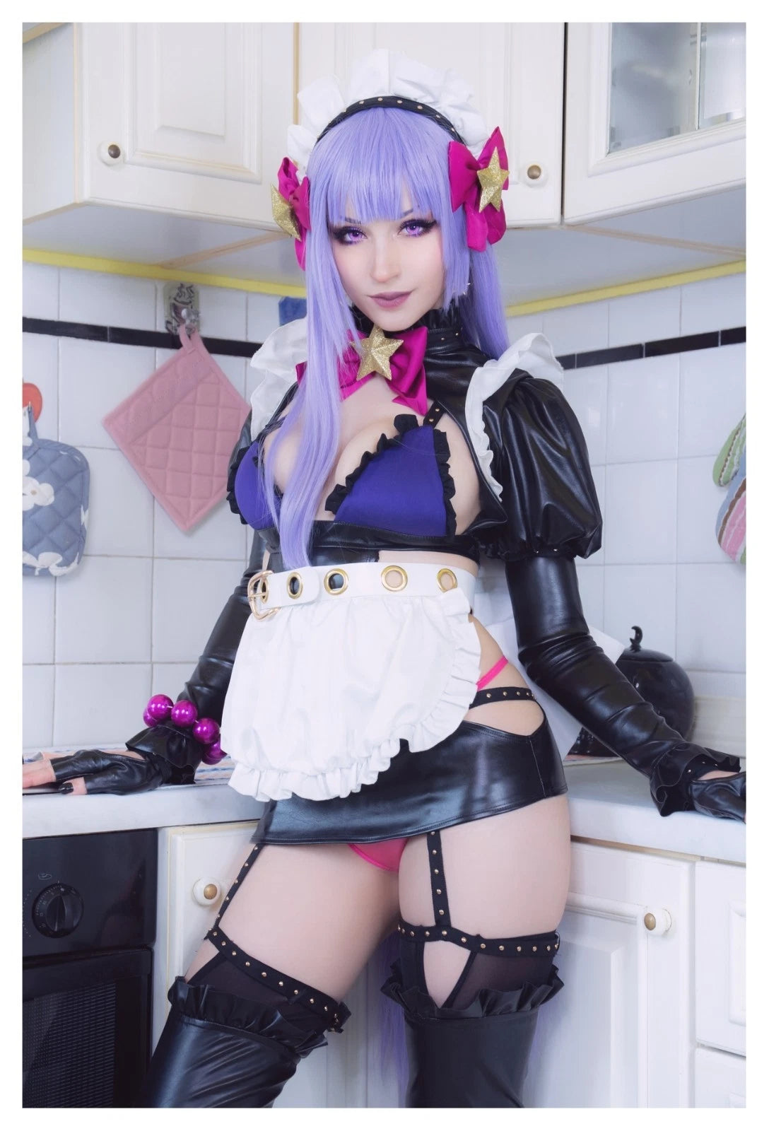 Lot of 10 Shiro Kitsune BB Maid Fate Cosplay 4x6 Photos Nude Model Set 3