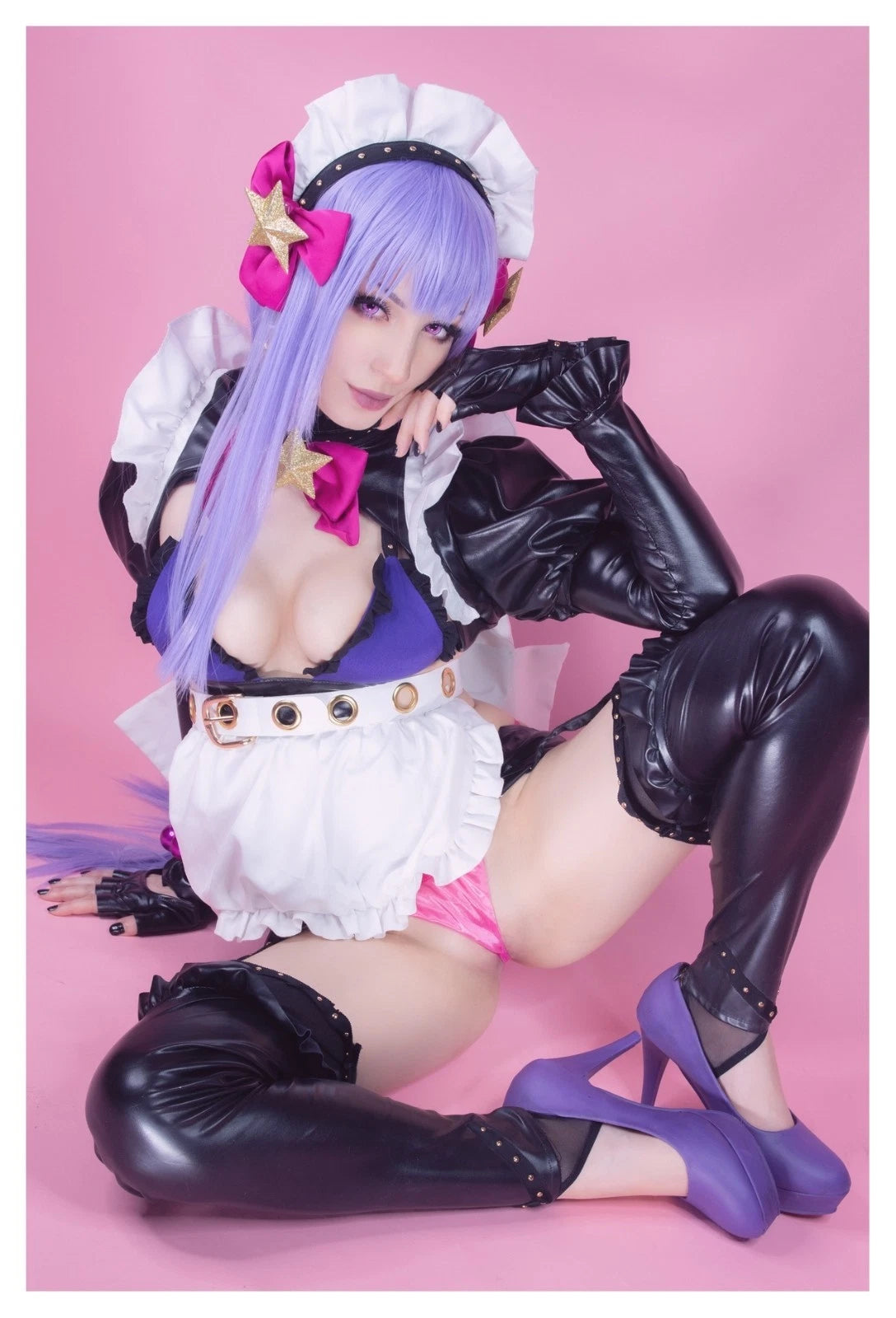 Lot of 10 Shiro Kitsune BB Maid Fate Cosplay 4x6 Photos Nude Model Set 2