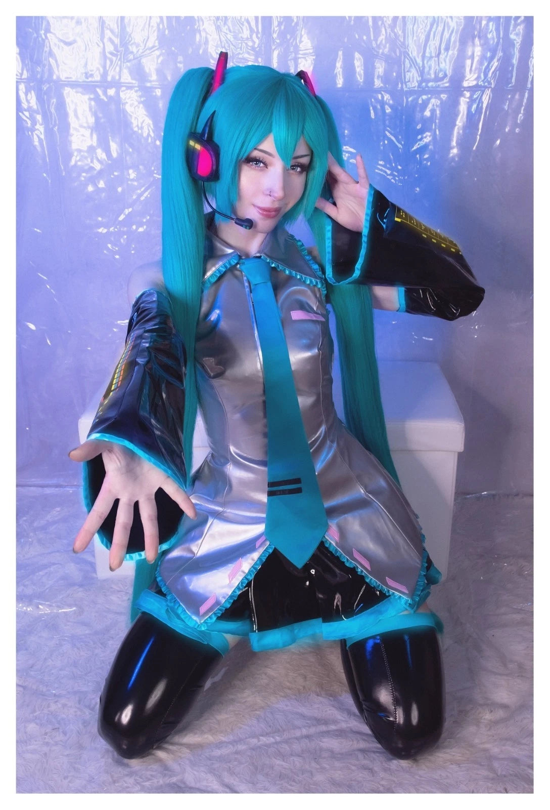 Lot of 10 Shiro Kitsune Hatsune Miku Vocaloid Cosplay 4x6 Photos Nude Model Set4