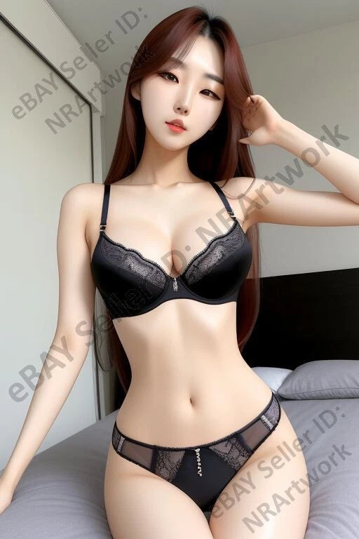 Lot of 10 Kim Minji Home Photos 4x6 (Nude Model Female Art) Pin Up Girl Set 2