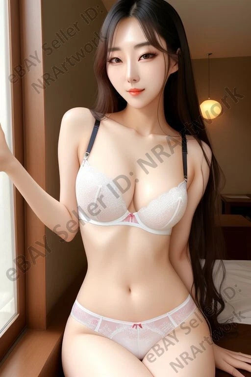 Lot of 10 Kim Minji Home Photos 4x6 (Nude Model Female Art) Pin Up Girl Set 1